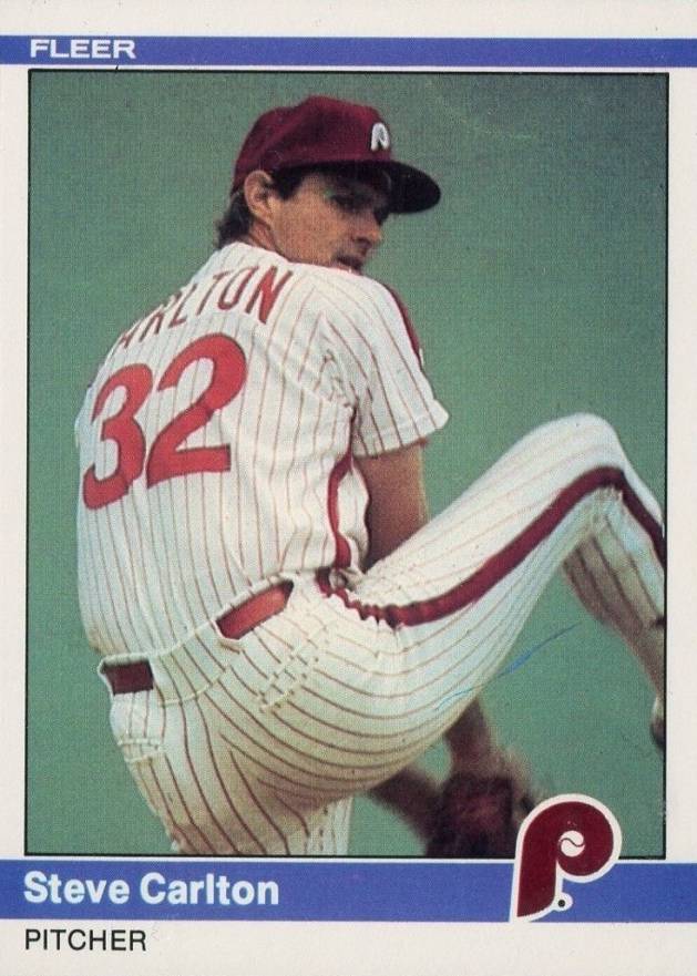 1984 Fleer Steve Carlton #25 Baseball Card