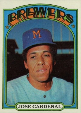 1972 Topps Jose Cardenal #12 Baseball Card