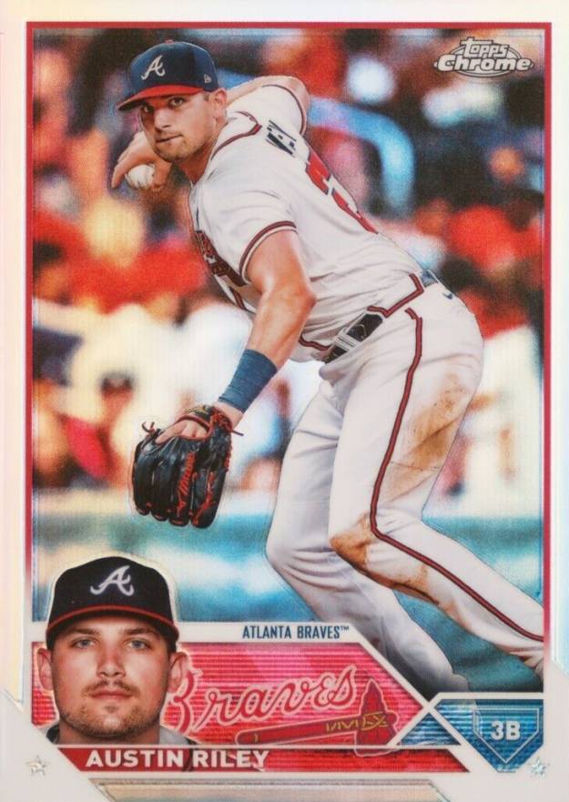 2023 Topps Chrome Austin Riley #66 Baseball Card