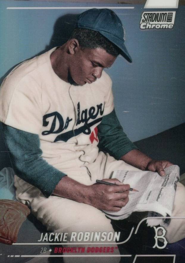 2022 Topps Stadium Club Chrome Jackie Robinson #26 Baseball Card