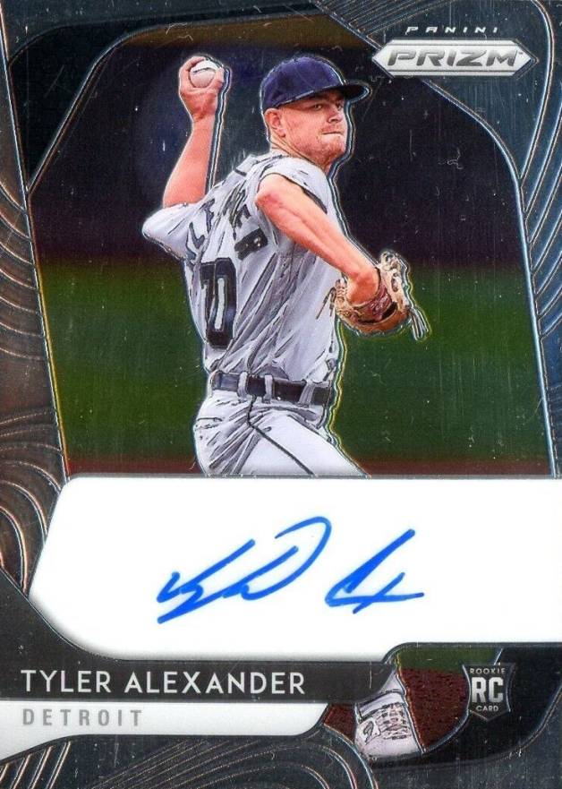 2020 Panini Prizm Rookie Autographs Tyler Alexander #RATA Baseball Card