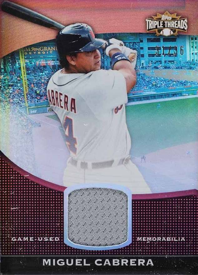 2011 Topps Triple Threads Unity Relics Miguel Cabrera #218 Baseball Card
