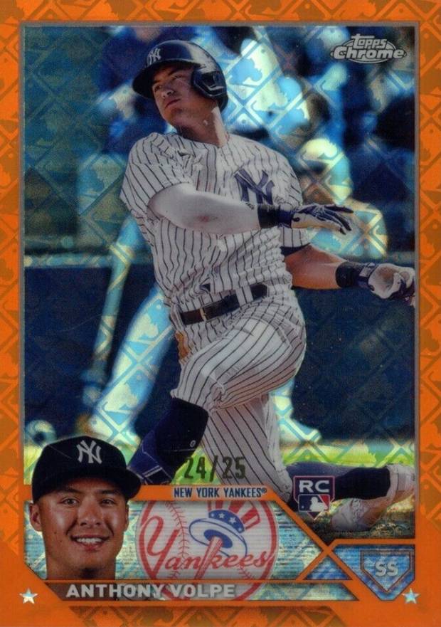 2023 Topps Chrome Logofractor Edition Anthony Volpe #4 Baseball Card