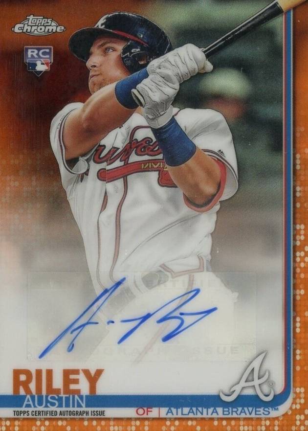 2019 Topps Chrome Update Autographs Austin Riley #AR Baseball Card