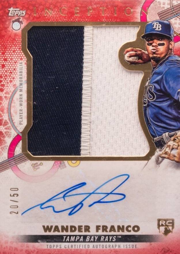 2022 Topps Inception Inception Autographed Patch Wander Franco #IAJPWF Baseball Card