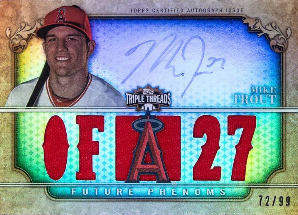 2013 Topps Triple Threads Mike Trout #101 Baseball Card