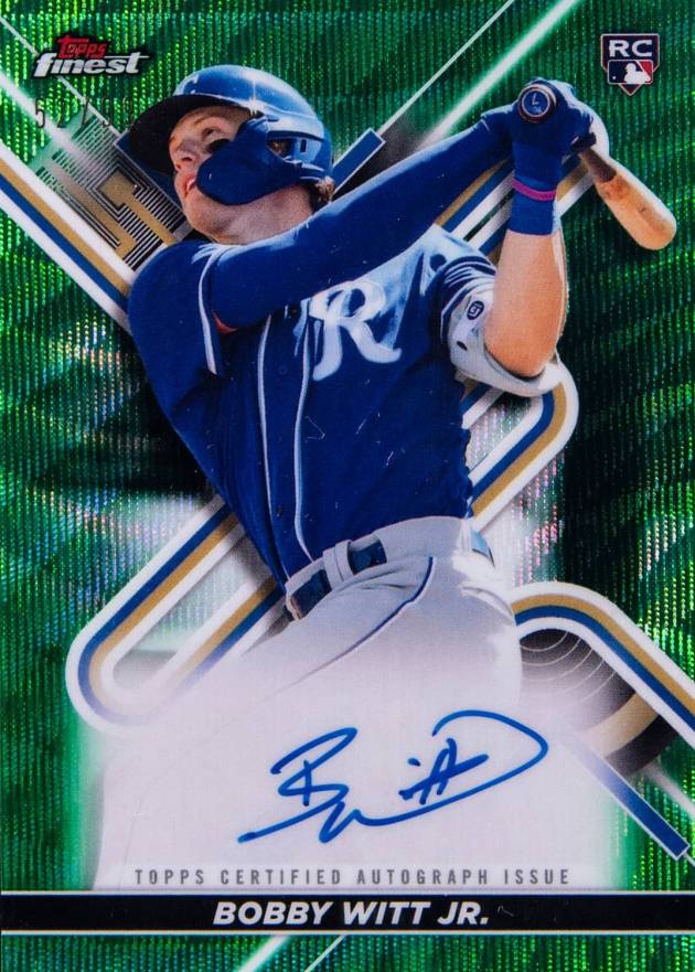 2022 Topps Finest Finest Autographs Bobby Witt Jr. #BW Baseball Card
