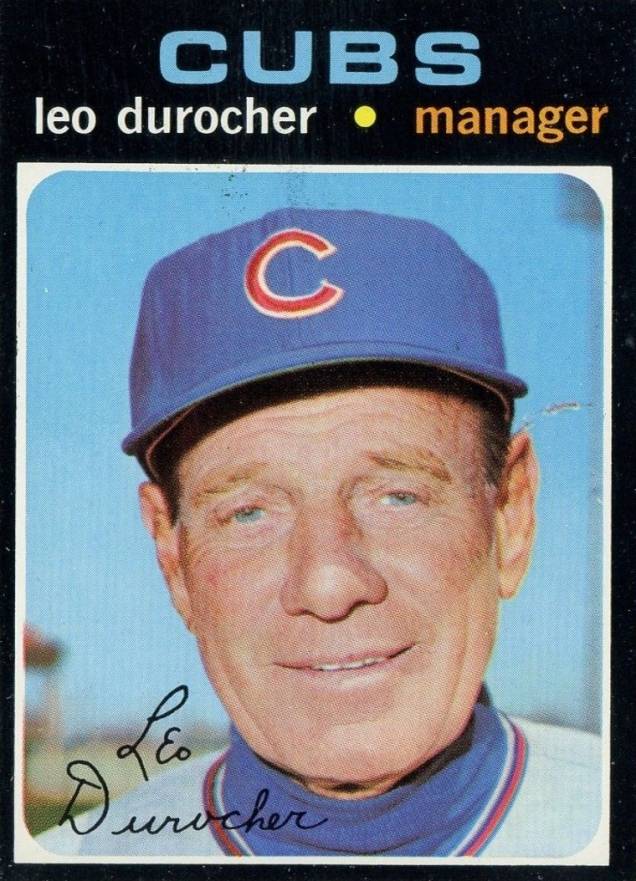 1971 Topps Leo Durocher #609 Baseball Card