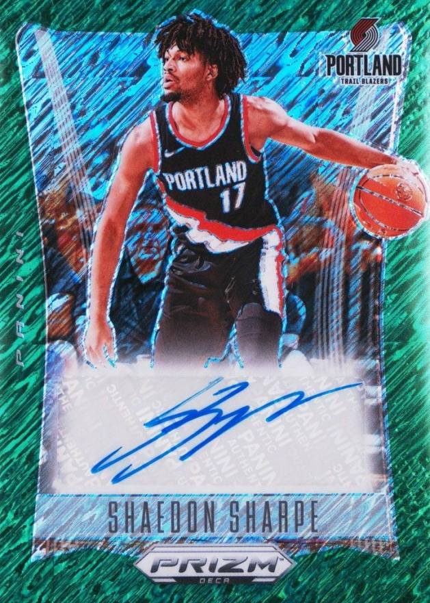 2023 Panini Prizm Deca Signatures Shaedon Sharpe #DSSSH Basketball Card