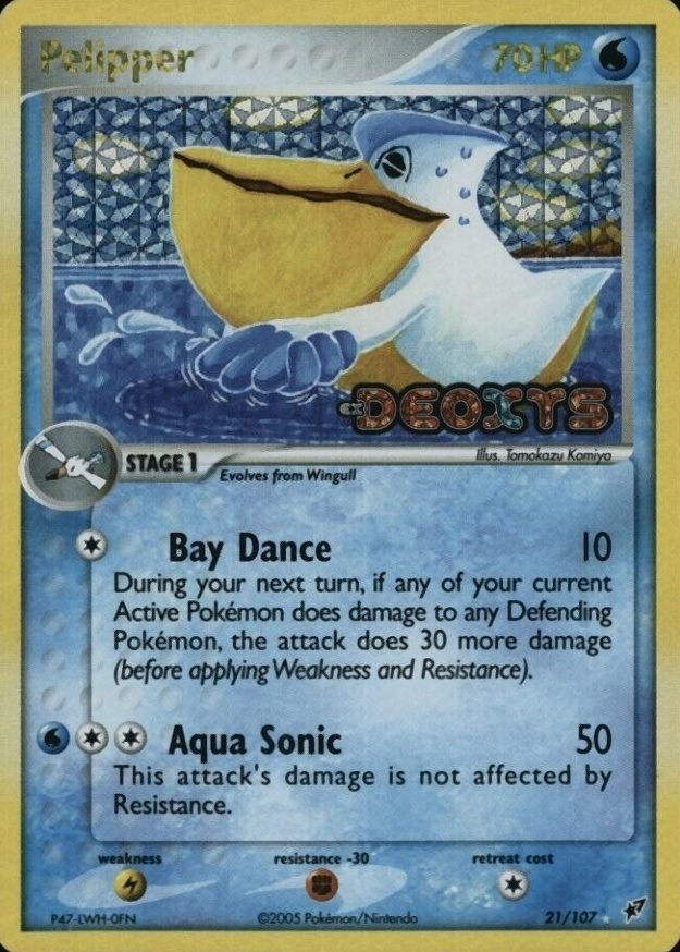2005 Pokemon EX Deoxys Pelipper-Reverse Foil #21 TCG - VCP Price Guide