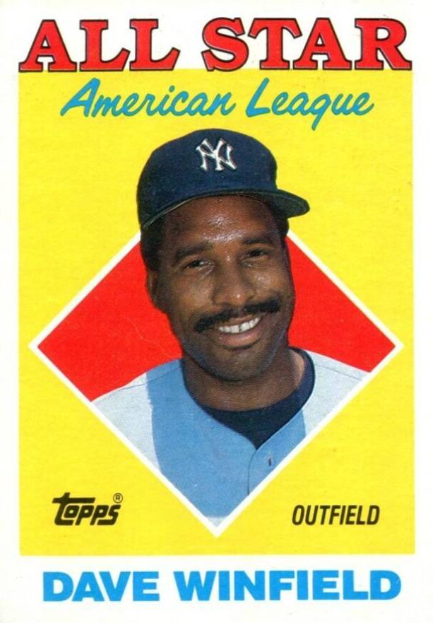 1988 Topps Dave Winfield #392 Baseball Card