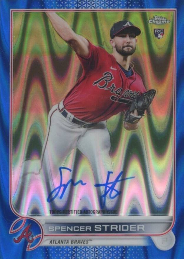 2022 Topps Chrome Rookie Autographs Spencer Strider #RASS Baseball Card