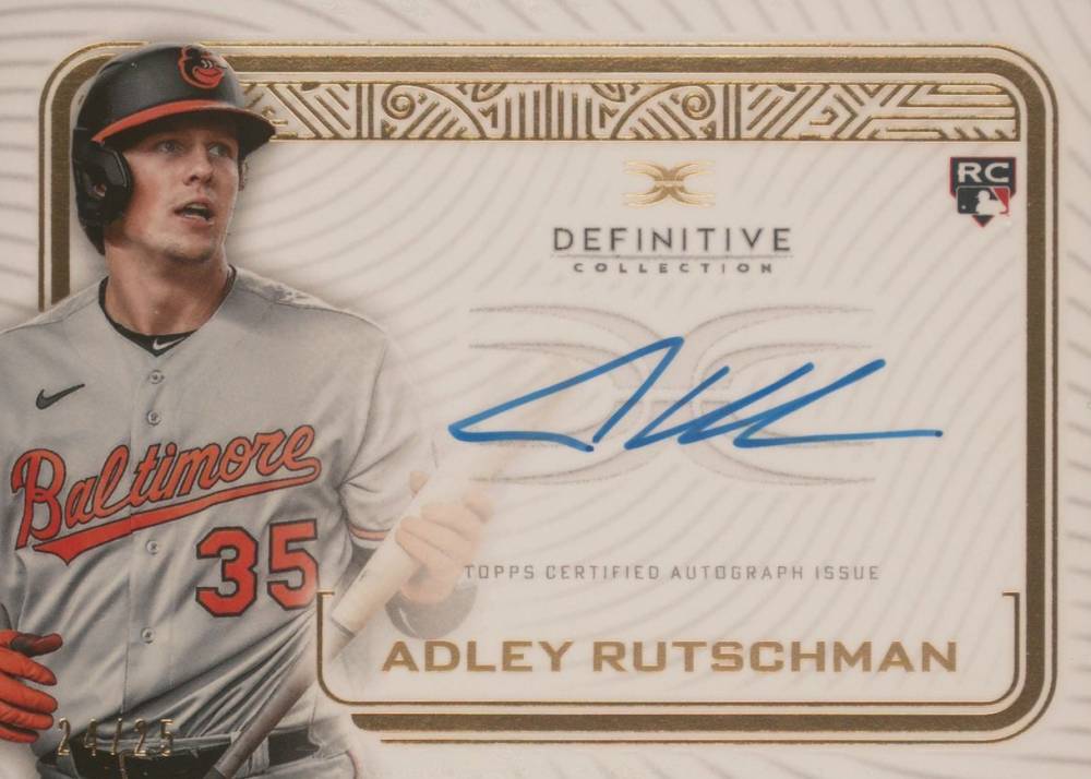 2023 Topps Definitive Collection Definitive Autograph Collection Adley Rutschman #DCAAR Baseball Card