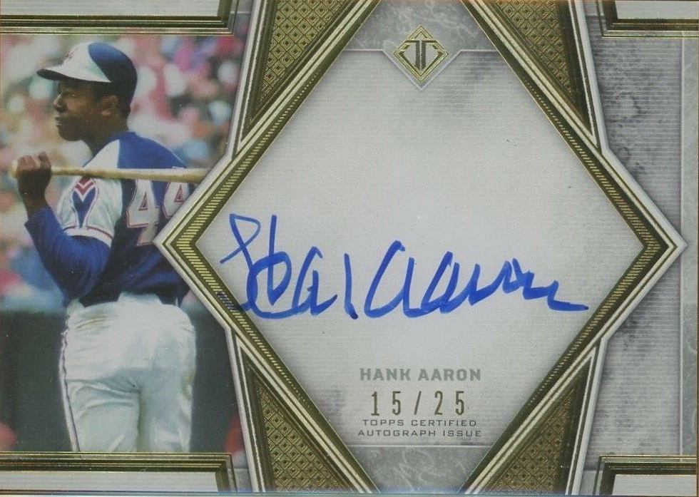 2019 Topps Transcendent Framed Transcendent Autographs Hank Aaron #HA Baseball Card