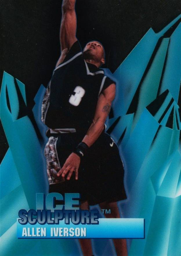 1996 Collector's Edge Rookie Rage Ice Sculpture Allen Iverson #19 Basketball Card