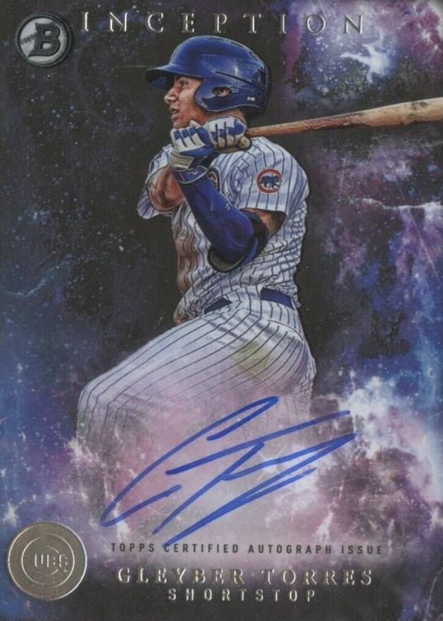 2016 Bowman Inception Prospect Autographs Gleyber Torres #PA-GT Baseball Card