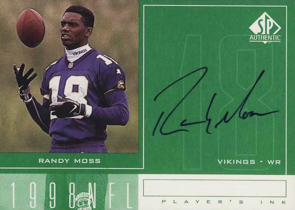 1998 SP Authentic Players Ink Randy Moss #RM Football Card - VCP Price ...