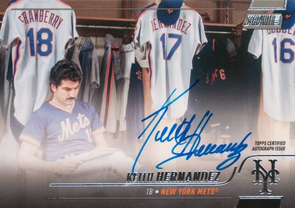 2022 Topps Stadium Club Base Autographs Keith Hernandez #SCBAKH Baseball Card