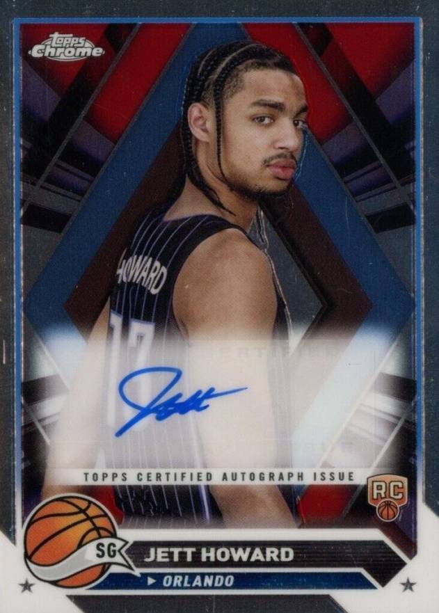2023 Topps Chrome Topps Chrome Autographs Jett Howard #CGJHO Basketball Card