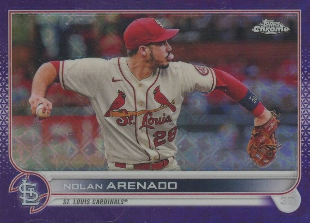 2022 Topps Chrome Logofractor Edition Nolan Arenado #24 Baseball Card