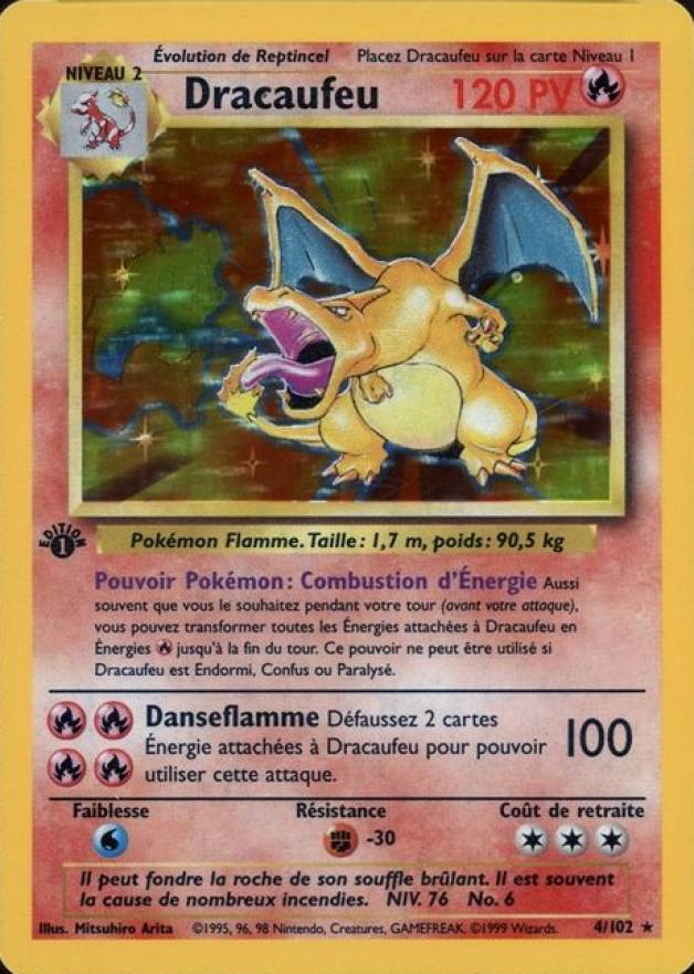 1999 Pokemon French Dracaufeu-Holo #4 TCG - VCP Price Guide
