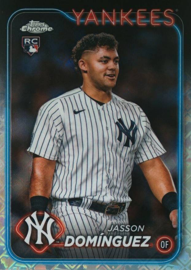 2024 Topps Chrome Logofractor Edition Jasson Dominguez #89 Baseball Card