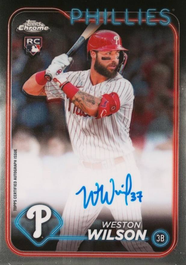 2024 Topps Chrome Rookie Autographs Weston Wilson #RAWWI Baseball Card