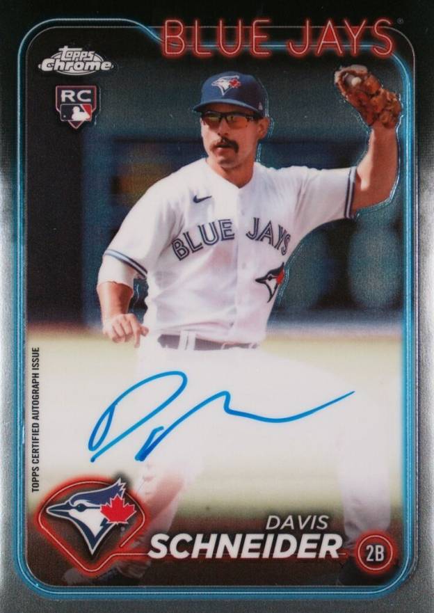 2024 Topps Chrome Rookie Autographs Davis Schneider #RADSC Baseball Card