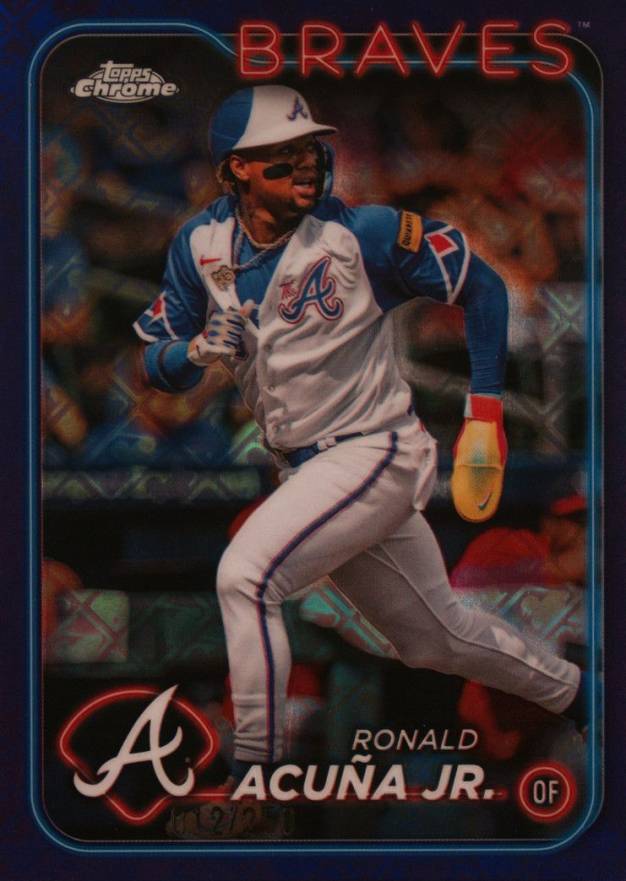2024 Topps Chrome Logofractor Edition Ronald Acuna Jr. #250 Baseball Card