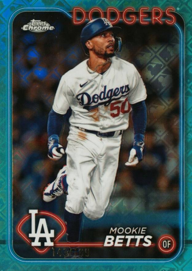 2024 Topps Chrome Logofractor Edition Mookie Betts #296 Baseball Card