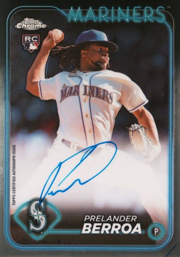 2024 Topps Chrome Rookie Autographs Prelander Berroa #RAPB Baseball Card