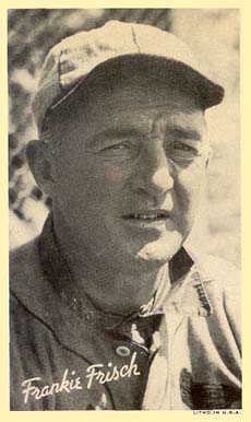 1936 Goudey Premiums-Type 1-Wide Pen Frankie Frisch # Baseball Card