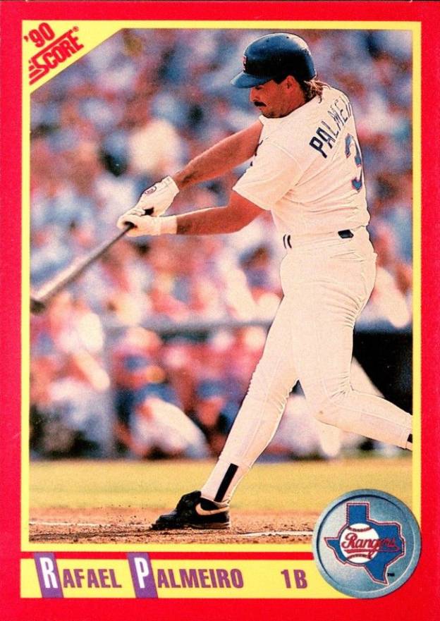 1990 Score Rafael Palmeiro #405 Baseball Card