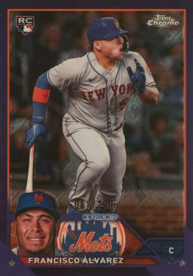 2023 Topps Chrome Logofractor Edition Francisco Alvarez #203 Baseball Card