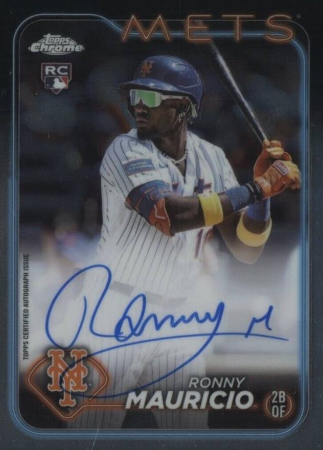 2024 Topps Chrome Rookie Autographs Ronny Mauricio #RARM Baseball Card