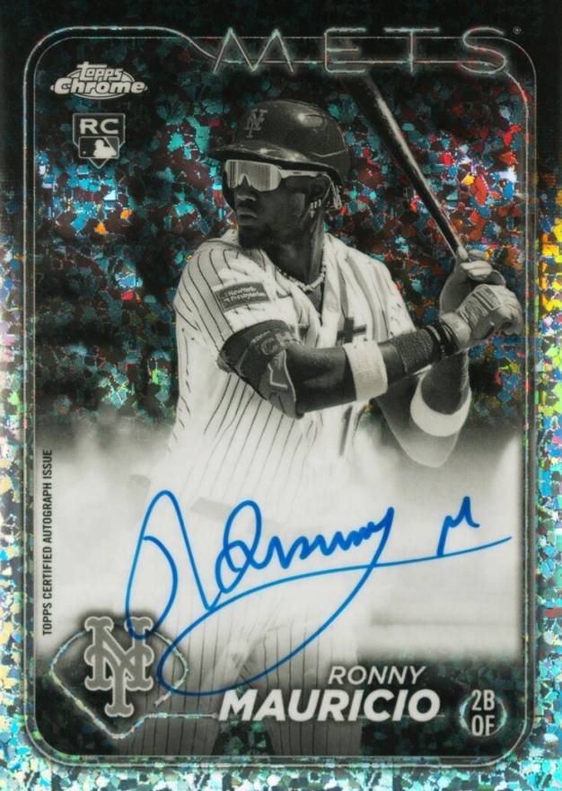 2024 Topps Chrome Rookie Autographs Ronny Mauricio #RARM Baseball Card