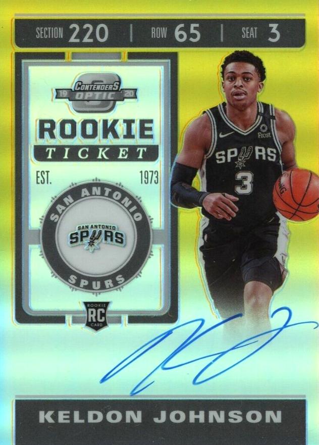 2019 Panini Contenders Optic Keldon Johnson #107 Basketball Card