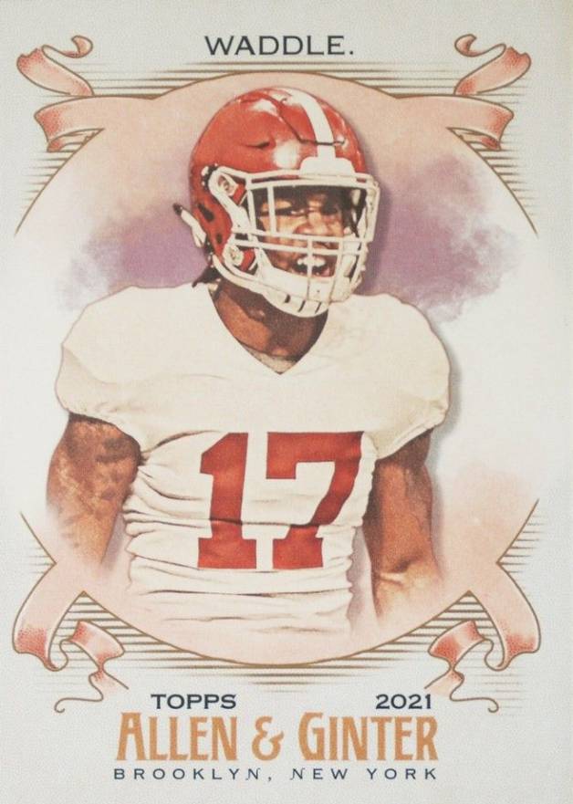 2021 Topps Allen & Ginter Jaylen Waddle #214 Baseball Card