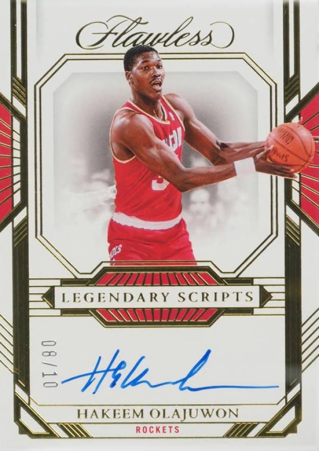 2022 Panini Flawless Legendary Scripts Hakeem Olajuwon #LSHKO Basketball Card
