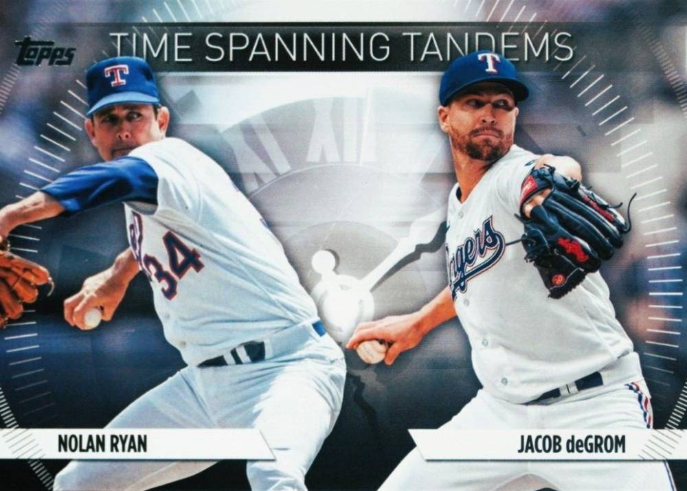 2023 Topps Update Time Spanning Tandems Jacob DeGrom #TS21 Baseball Card