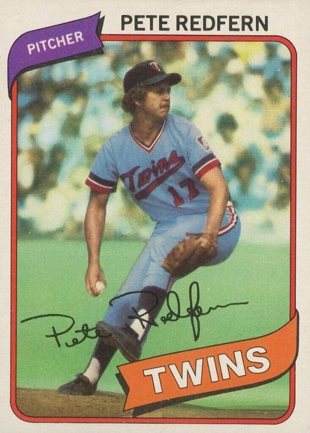 1980 Topps Pete Redfern #403 Baseball Card