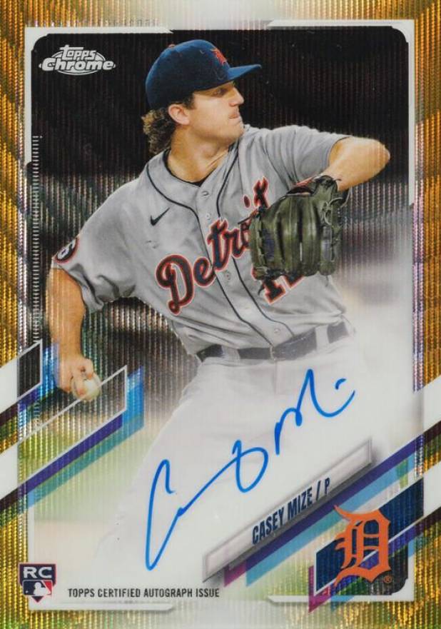 2021 Topps Chrome Rookie Autographs Casey Mize #RACM Baseball Card
