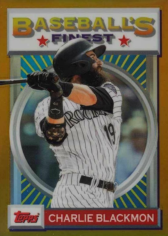 2020 Finest Flashbacks Charlie Blackmon #6 Baseball Card