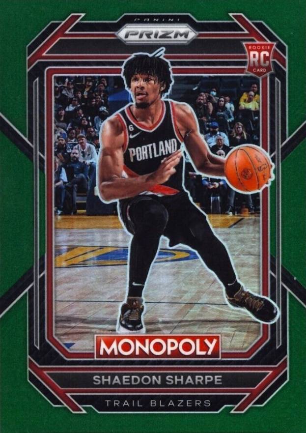2022 Panini Prizm Monopoly Shaedon Sharpe #74 Basketball Card