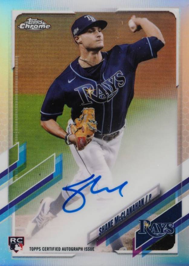 2021 Topps Chrome Rookie Autographs Shane McClanahan #RASM Baseball Card