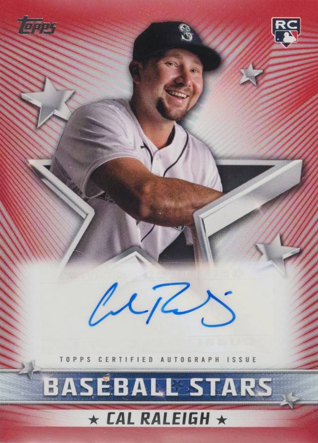 2022 Topps Baseball Stars Autographs Cal Raleigh #BSACRA Baseball Card