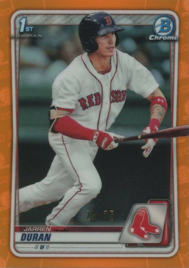 2020 Bowman Chrome Prospects Jarren Duran #BCP144 Baseball Card