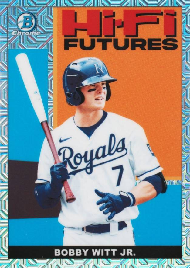 2022 Bowman Mega Box Chrome Hi-FI Futures Bobby Witt Jr. #5 Baseball Card