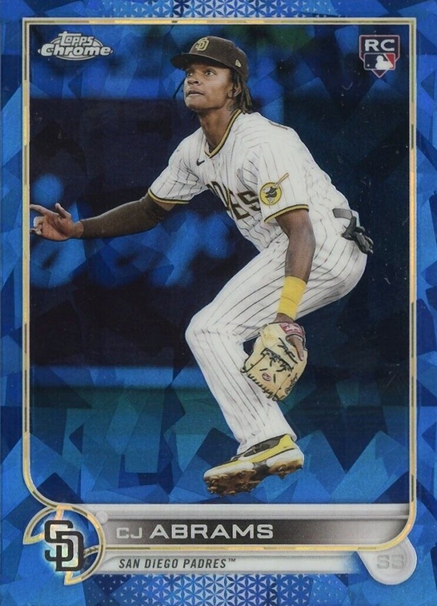 2022 Topps Chrome Update Sapphire Edition C.J. Abrams #34 Baseball Card
