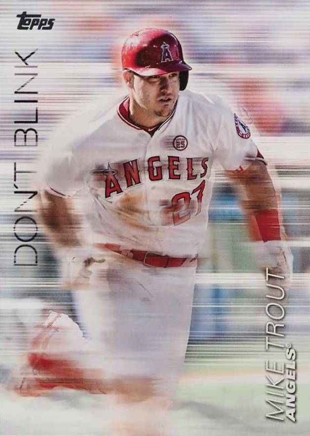 2018 Topps Update Don't Blink Mike Trout #DB-5 Baseball Card